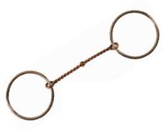 Ring Snaffle Bit \"Thin Twisted Wire\" #207B