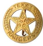 Anstecker \"Texas Rangers\" (golden)
