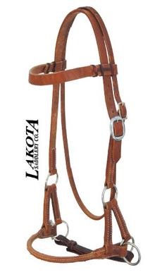\"Lakota\" Sidepull mit Lederband