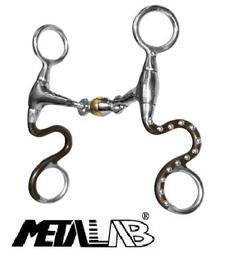 Metalab Show Snaffle-Bit mit S-Shanks (doppelt gebrochen)