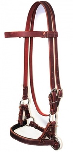 Sidepull mit gepolstertem Lederband