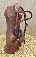 \"Buckaroo Braiding\" Doppel-Einohrzaum I