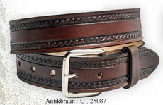 Ledergürtel mit Schnalle und Tooling