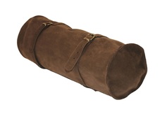 Runde Trekking-Packtasche aus Leder I