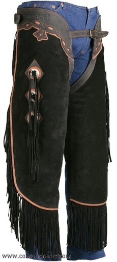 \"Comancheros\" Wildleder-Chinks (schwarz)