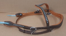 Westernzaum \"Buck Stiching\" (mit V-Stirnband)