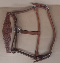 Leder-Halfter \"Flower\"