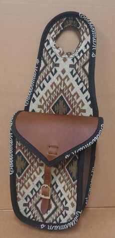 Cattleman´s Hornsatteltasche \"Canvas\" (mit Aztek-Muster)